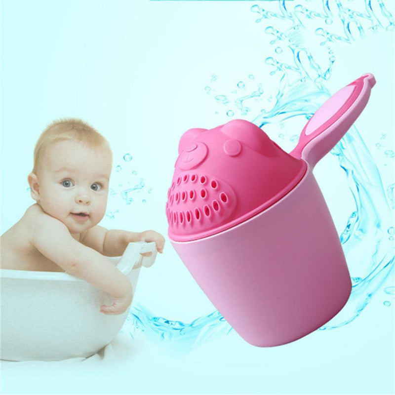 Baby Shampoo Cup Multipose ABS Plastic 1Pcs Cartoon Baby Elephant Infant Shower Supplies Pink/Blue Baby Cartoon Shower Cup